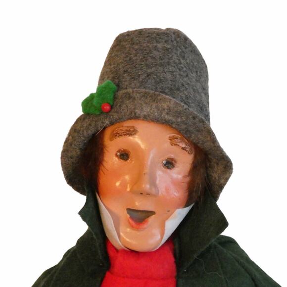 Byers' Choice Christmas Caroler Man with Sheet Music Nutcracker 13" Figurine - Picture 2 of 8